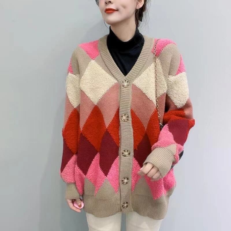 アーガイル柄ニット　AJ11295-L01