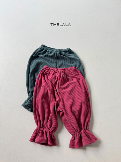 thelala［取寄］tulip rib pants 26autumn  튤립골지PT