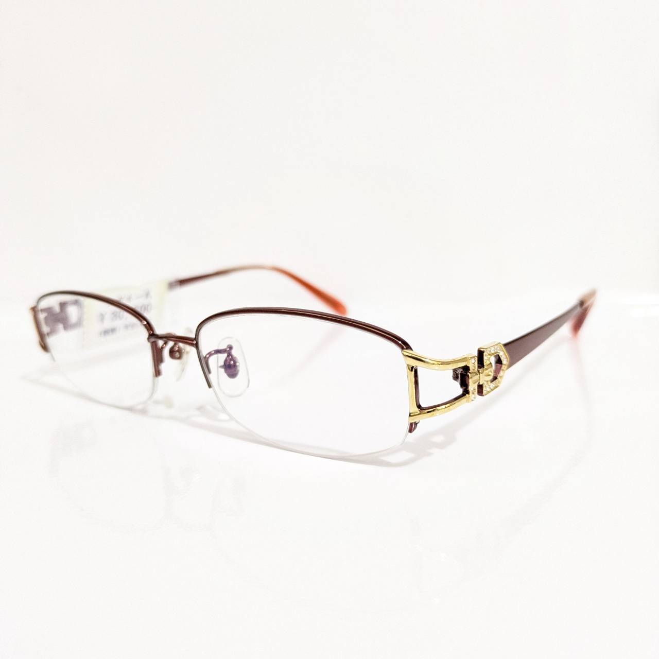 【紫式部】スクエアナイロールフレーム ワインレッド