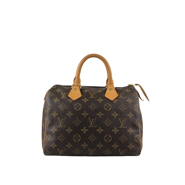 LOUIS VUITTON ルイヴィトン スピーディ25 モノグラム ハンドバッグ ブラウン レザー vintage ヴィンテージ オールド vbsmgd