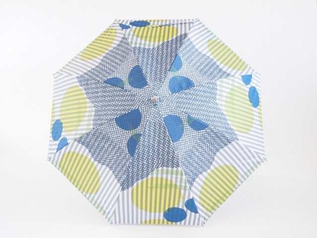 ケイコロール × ムーンバット　「中太と大丸とかすみ　青」　ロング傘