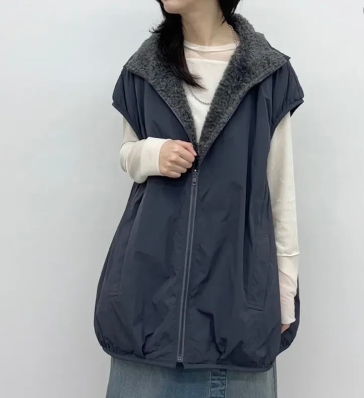 リバーシブルボアベスト | chocola