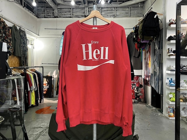 SAINT MAICHAEL GO TO HELL SWEATSHIRT RED MEDIUM SM-A21-0000-030 55627