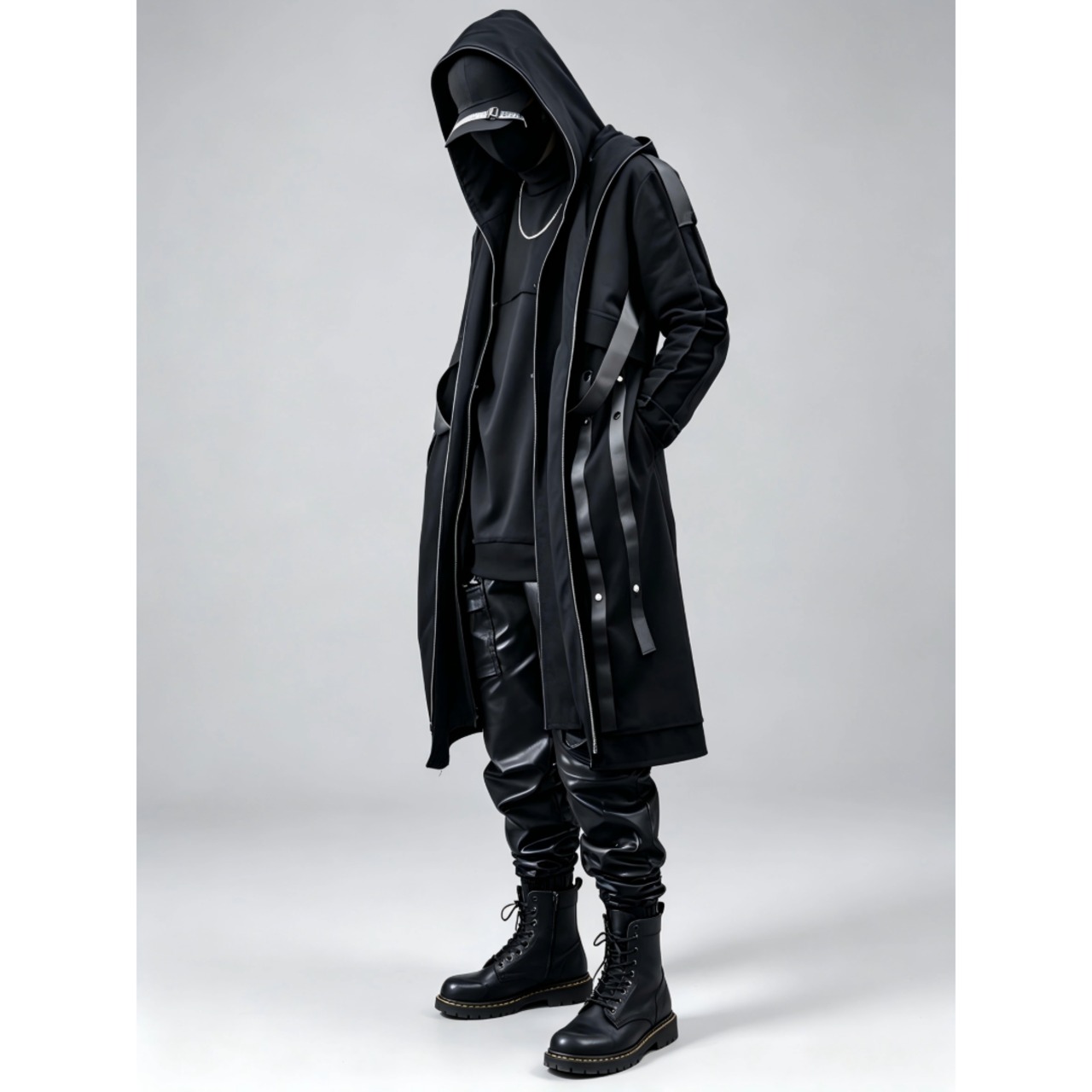 Layered Hood Long Coat　TB2596・画像7