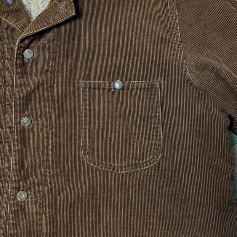 70s Lee Sherpa-Lined Brown Corduroy Chore Jacket | Wonder Wear