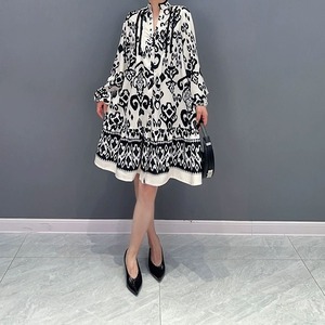 MONOCHROME CHIC DRESS M-8769