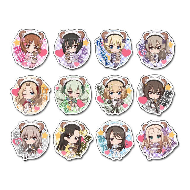 ガールズ&パンツァー 最終章 ぷちちょこステッカーセット【ジャージメイドver.】