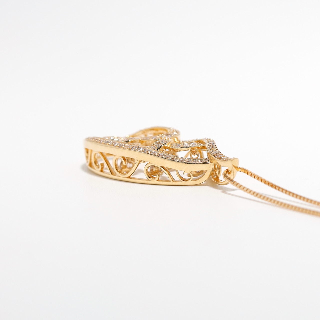 ダイヤモンド デザイン ネックレス K18 / 0.500ct / 0.470ct