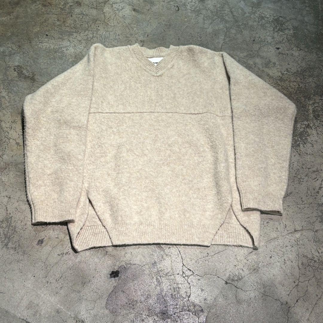 JIL SANDER ジルサンダー 20AW Chunky Braid-Knit V-Neck Sweater 