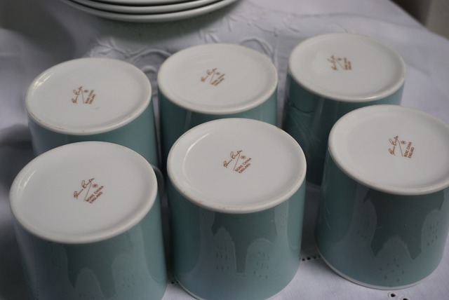 【SUSIE COOPER 】1950～60年代製 ６名様用デミタスコーヒーセット