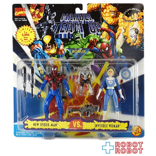 トイビズ マーベルチームアップ ニュー スパイダーマン VS インビジブルウーマン アクションフィギュア 未開封