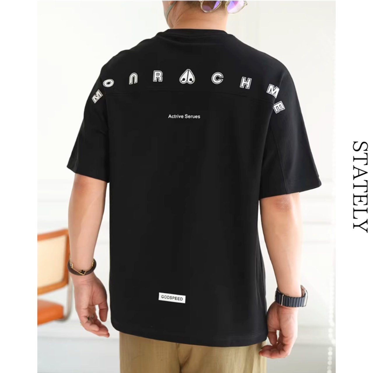 Active Logo バックラインTee/4color_T243・画像2