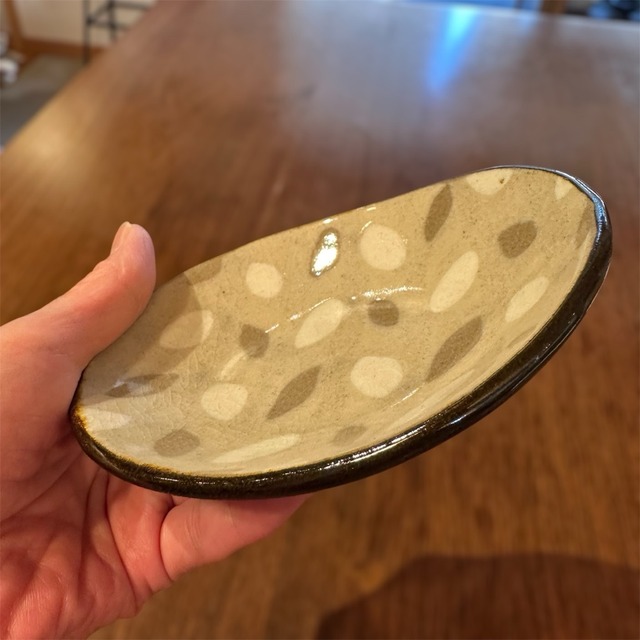 園田空也／小判皿　①