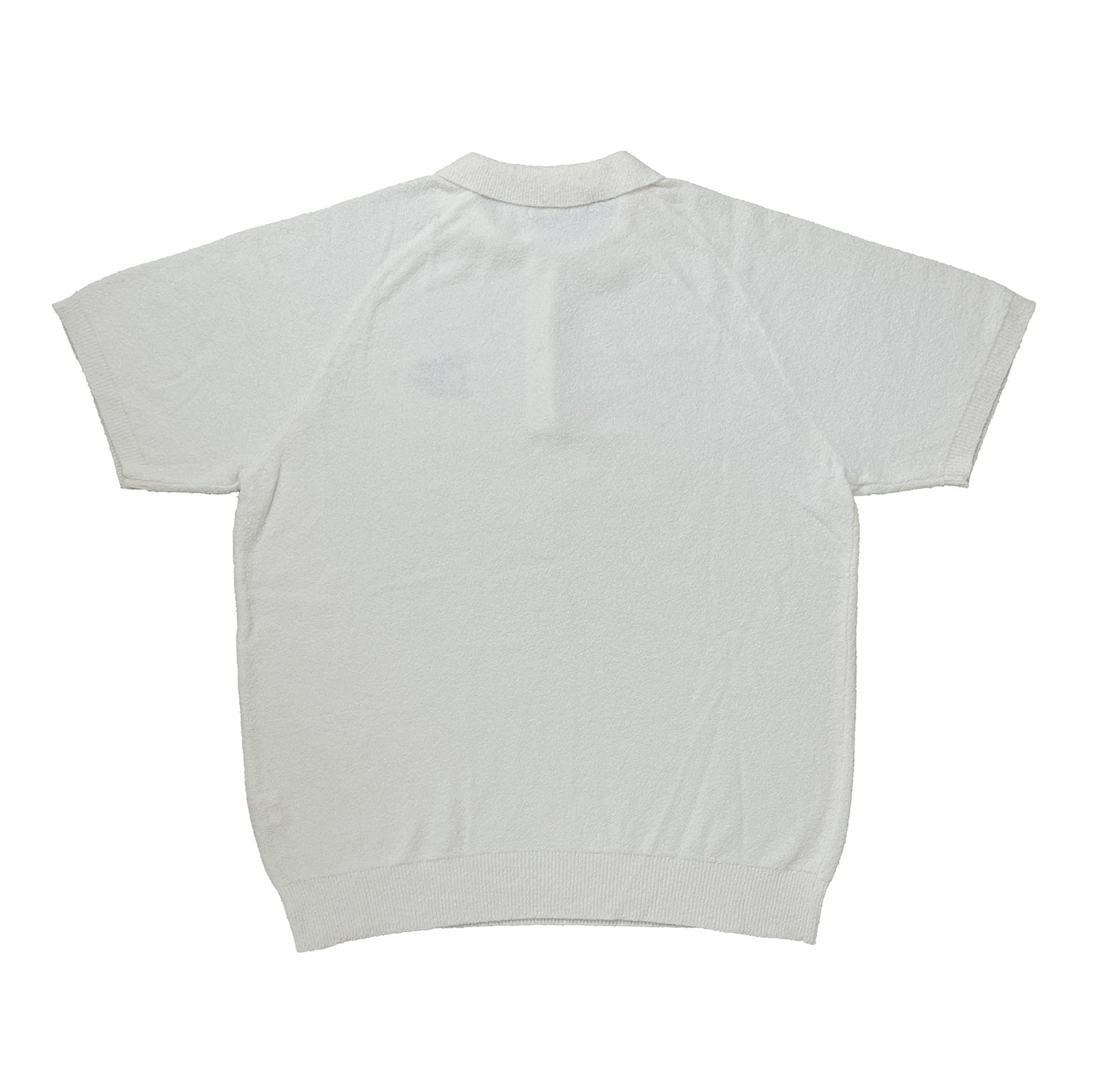 メンズウェア 8gshoot: SUPER SOFT PILE KNIT POLO SHIRT SUPER SOFT PILE KNIT POLO SHIRT -WHITE- | 8G SHOOT WEBSTORE