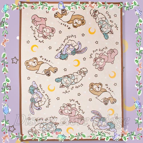 毛布 ダッフィーのスウィート・ドリームス 2019 東京 ディズニー シー 限定 ダッフィー＆フレンズ 睡眠 お昼寝 キャラクター 布団 暖かい 掛け布団 ベッド