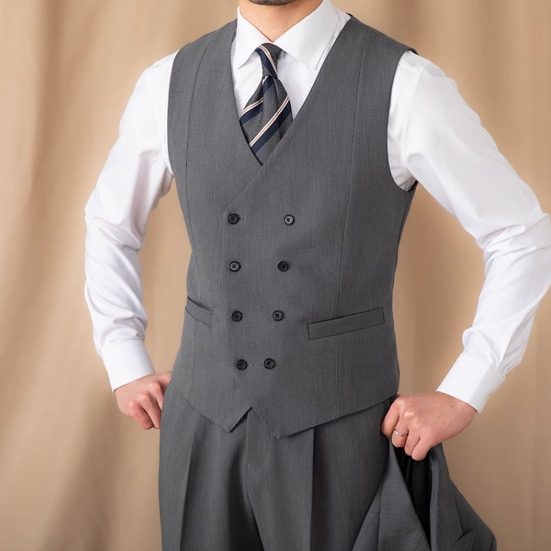 SNIDEL グレー ダブルブレスト ベスト SNIDEL グレー ダブルブレスト ベスト