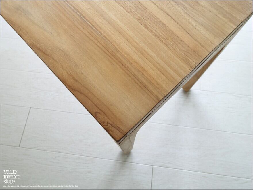 チーク無垢材 ベンチBrid/N 長椅子 ダイニングベンチ ナチュラル 椅子