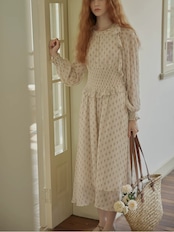 Rêverie à Pois Ruffle Dress F0784