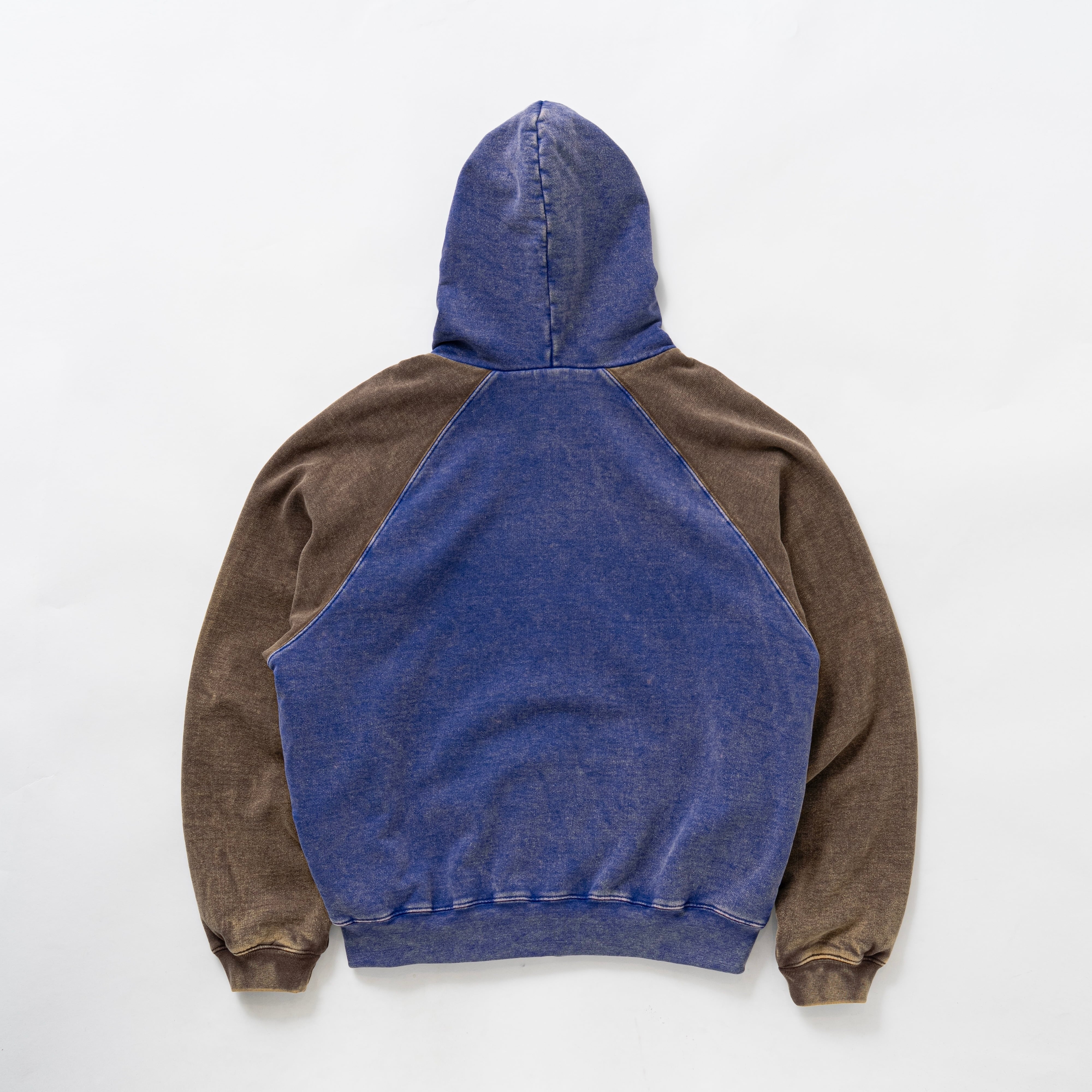 Fade damage zip up hoodie（BLUE） | TTTMSW