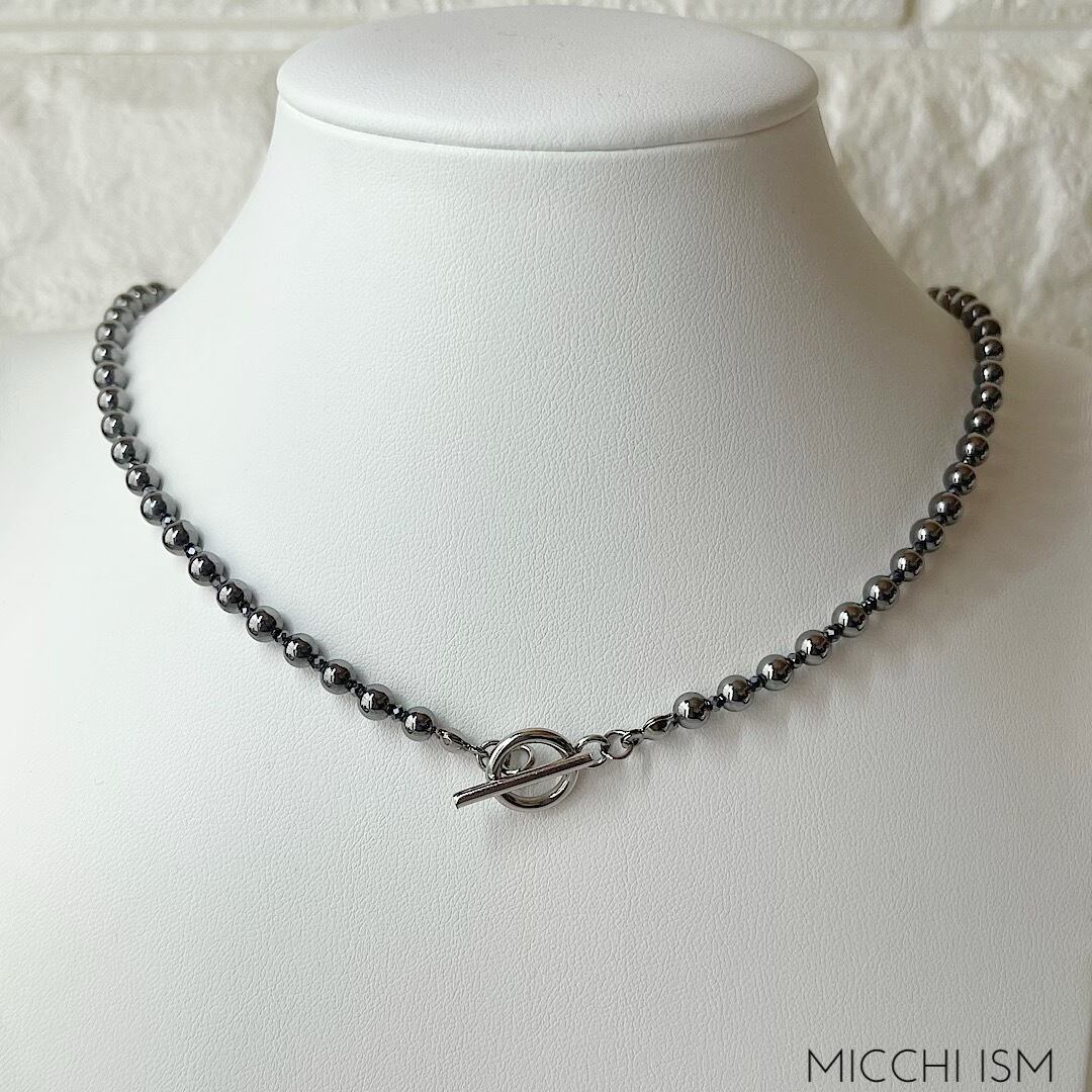 Terahertz necklace 4mm 2mm Mantel | MICCHI ISM アクセサリー