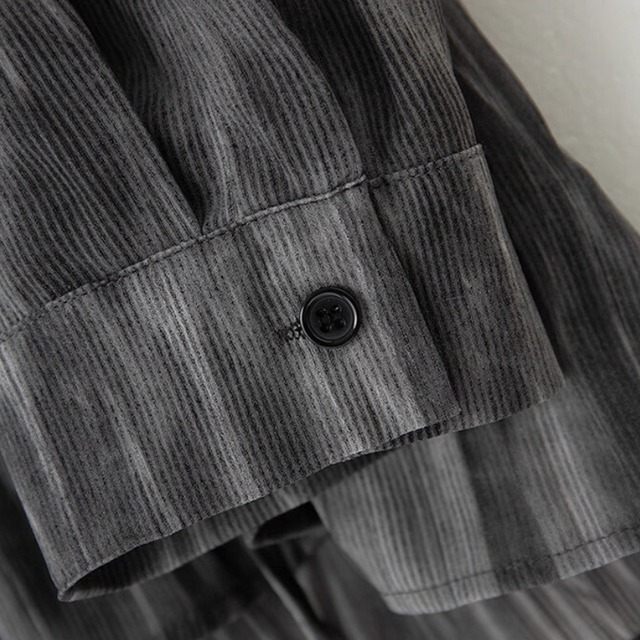 Marble pattern sheer shirt C1417