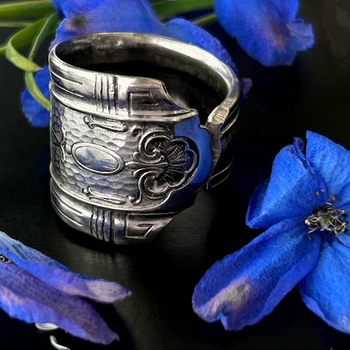 スプーンリング「打ち出し模様」サイズ18