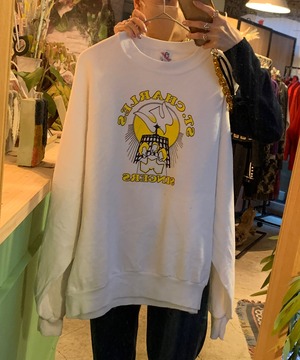 【送料無料】USA white sweatshirt