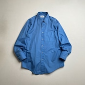 70s TOWN CRAFT PENN PREST 襟芯 胸ポケット 長袖シャツ タウンクラフト ブルー 16 古着