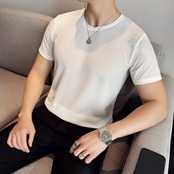 round neck t-shirt tops 00281