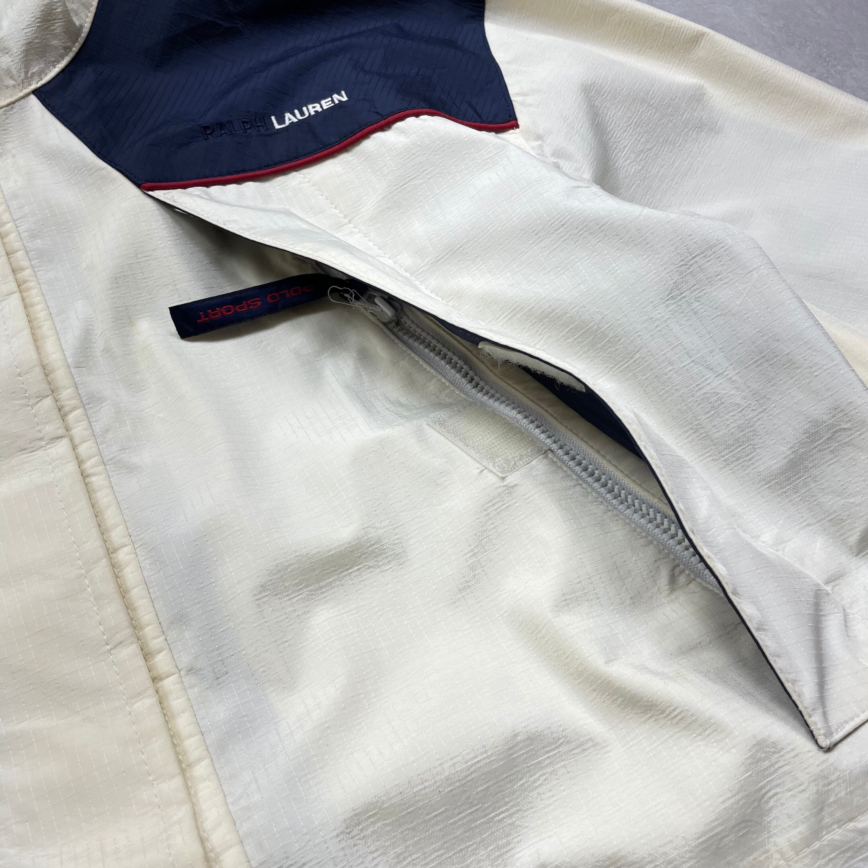 M》 POLO SPORT ポロスポーツ ナイロンジャケット ポケット多 90年代