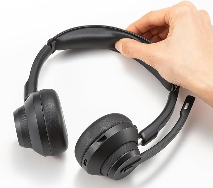 サンワサプライ Bluetoothステレオヘッドセット（クレードル付き・デュアルマイク） MM-BTSH70BK サンワサプライ Bluetoothステレオヘッドセット（クレードル付き