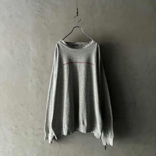 -MARITHÉ FRANÇOIS GIRBAUD- logo embroidery sweatshirt