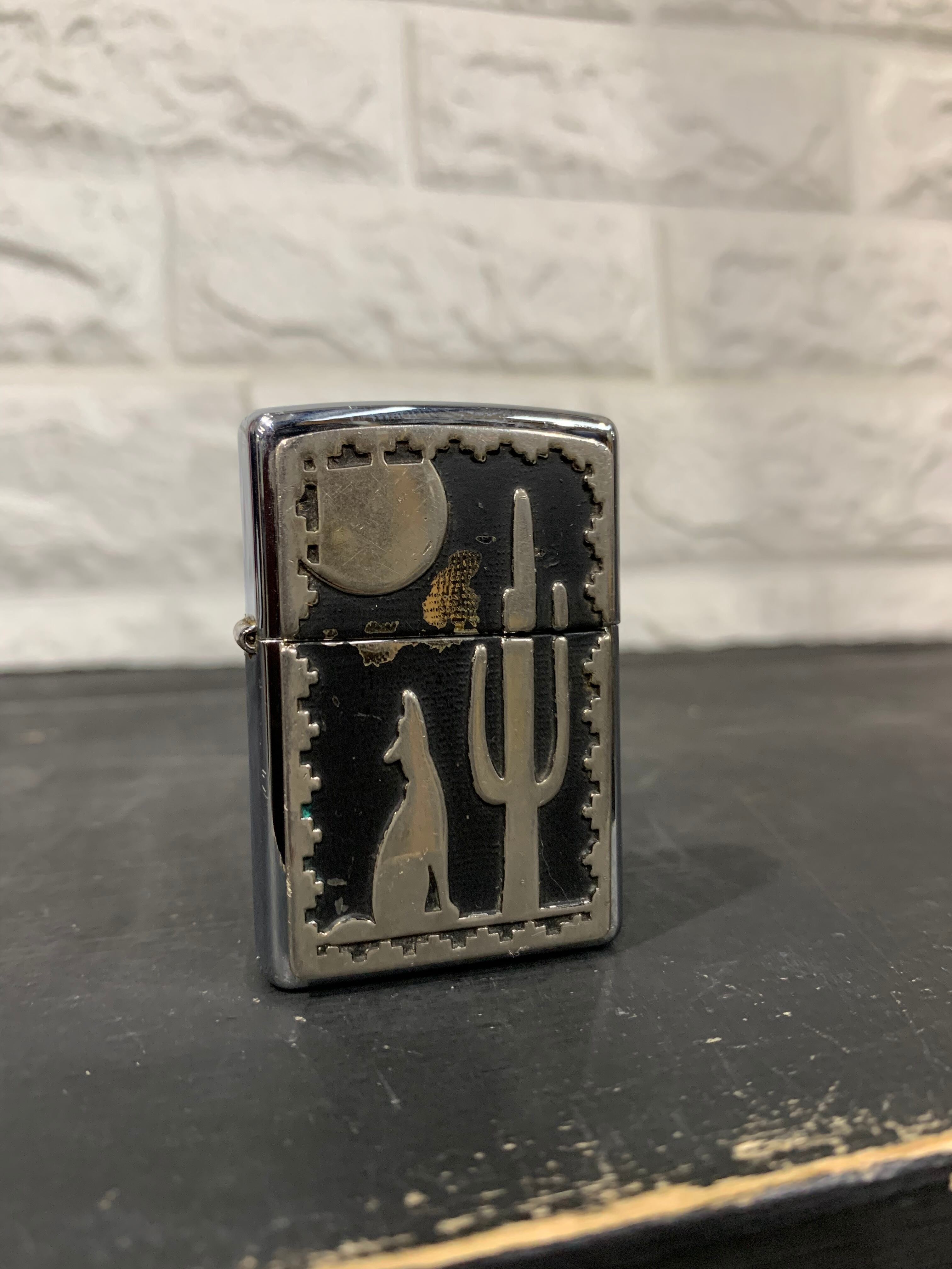 初期ZIPPO 番号 A めでたく 彫金付きライター