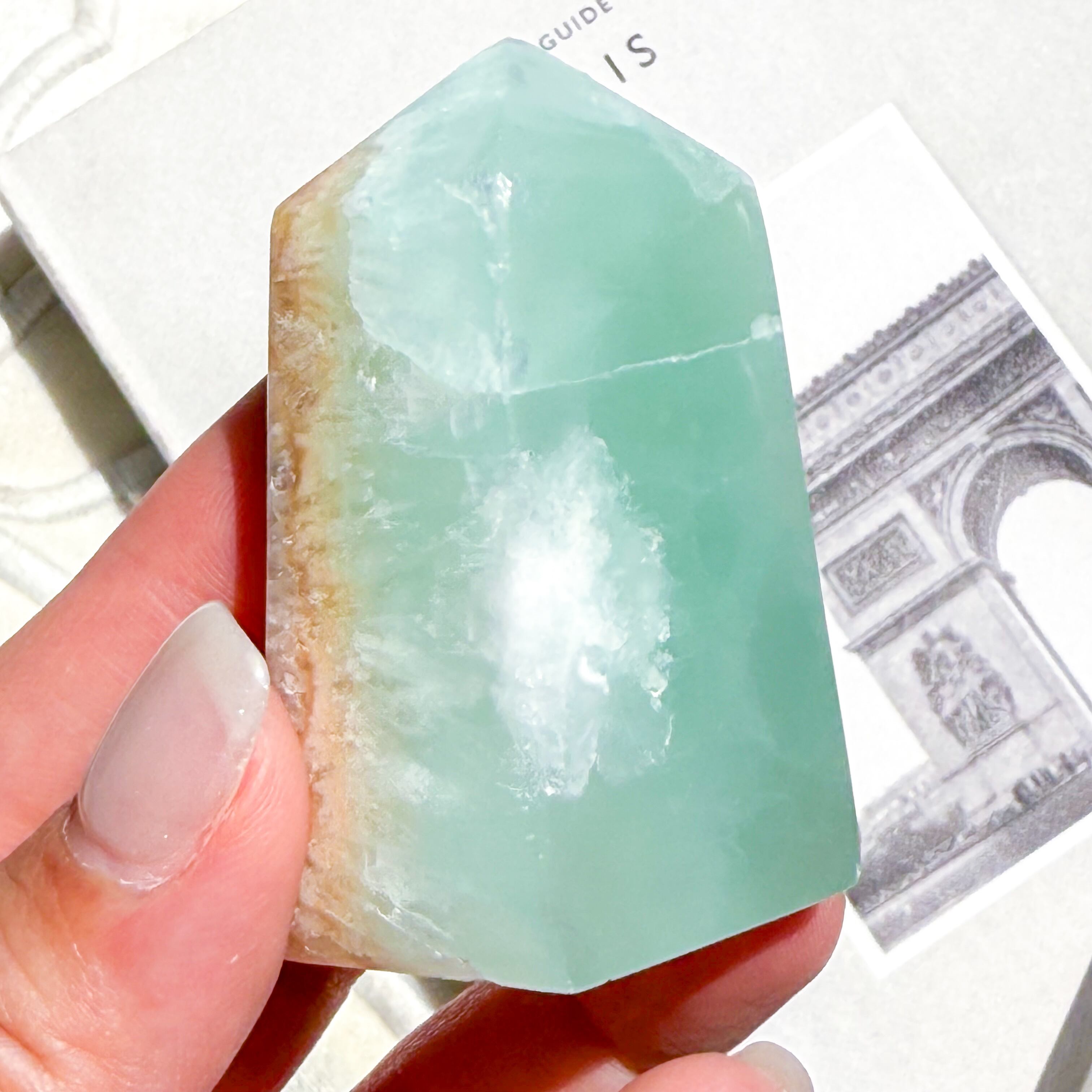 Caribbean Blue Calcite Tower 24 ✧ カリビアンブルーカルサイト