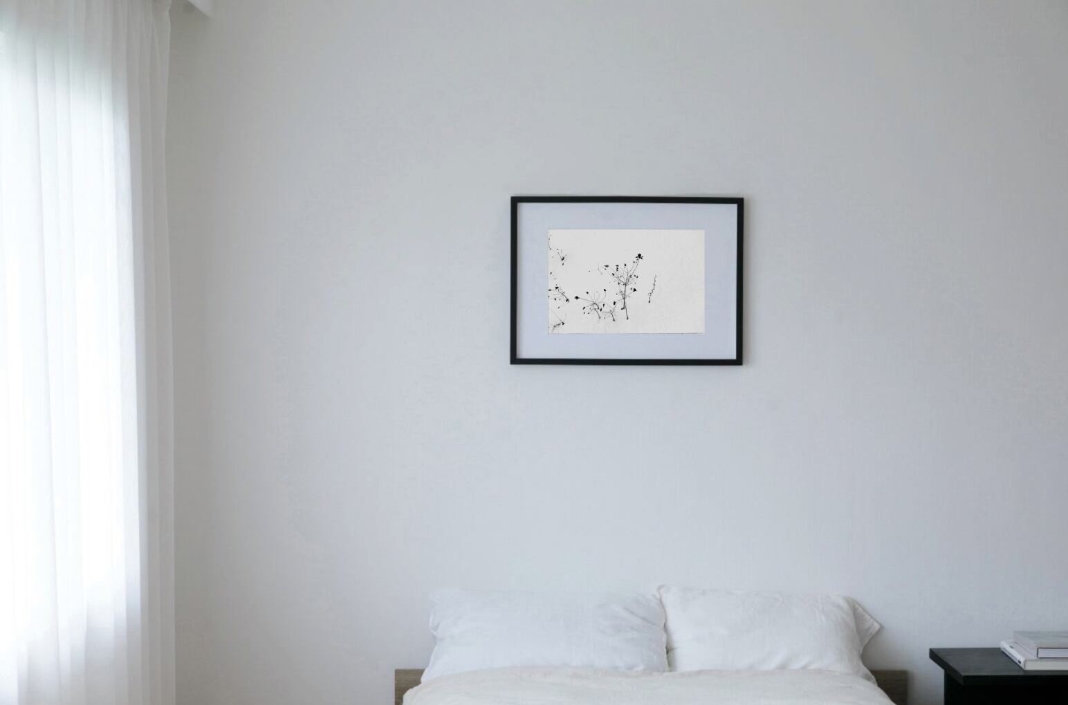 Minimalism #6 black wooden frame 50cm×70cm付き ( L )