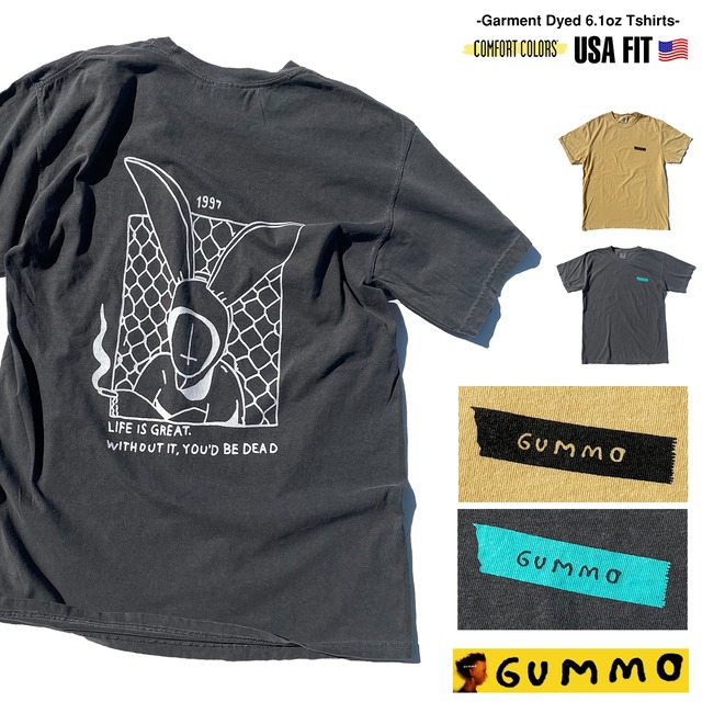 GUMMO 1997 「LIFE IS GREAT. WITHOUT IT,YOU'D BE DEAD」ガンモ  映画Tシャツ バックプリント 90s カルトムービー【COMFORT COLORS】 1717-gummo-1997