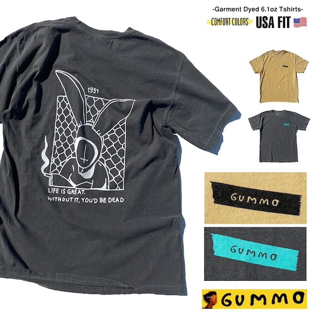 GUMMO 1997 「LIFE IS GREAT. WITHOUT IT,YOU'D BE DEAD」ガンモ  映画Tシャツ バックプリント 90s カルトムービー【COMFORT COLORS】 1717-gummo-1997