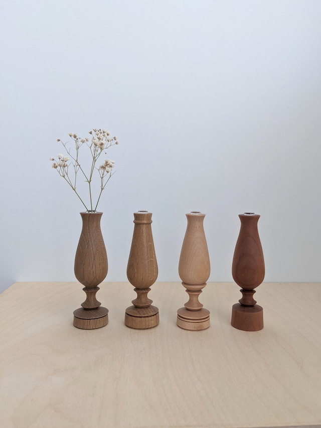 Wooden Flower Vase - small / osio craft