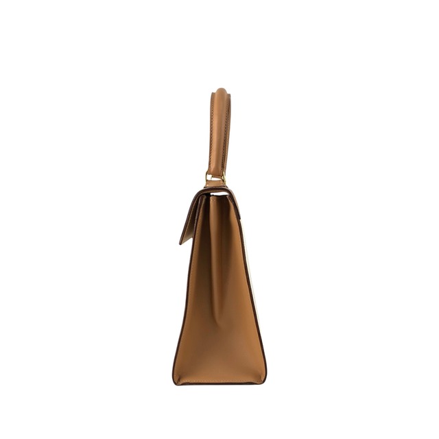 CELINE セリーヌ マカダム ハンドバッグ ホワイト ガンチーニ PVC レザー 2way トップハンドル vintage ヴィンテージ オールド 5gy5ms
