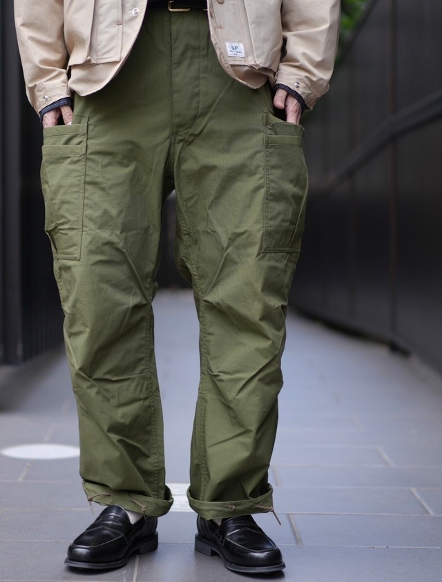 SASSAFRAS(ササフラス) / Overgrown  Pants -Olive- (SF-242121)