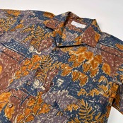 LANVIN studio ランバン 総柄 開襟 オープンカラー 半袖シャツ サイズ 48 /メンズ/ビンテージ