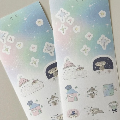 nuruhi 〔sticker ｰ星のよるｰ〕