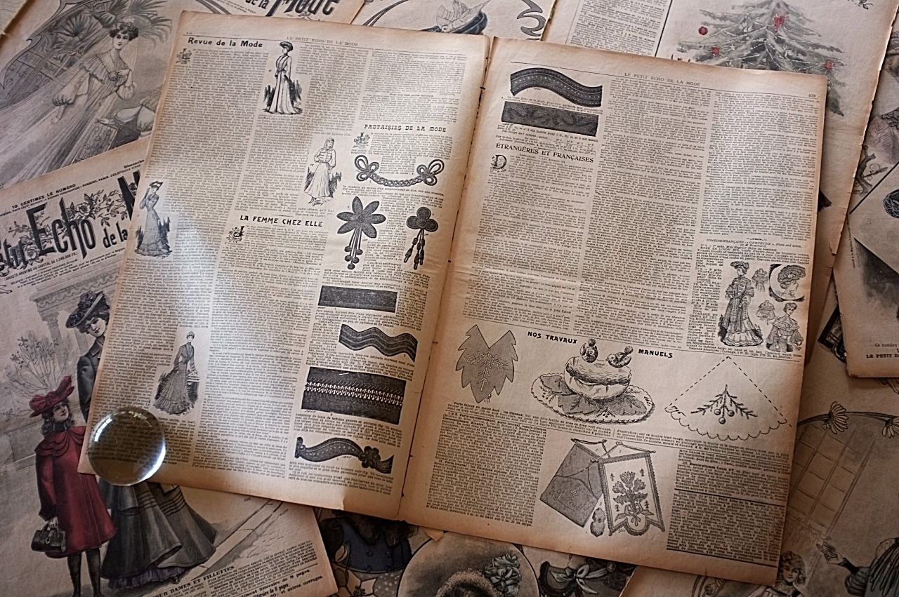 1902s Le Petit Echo de la Mode 44c 永遠の淑女とモード新聞