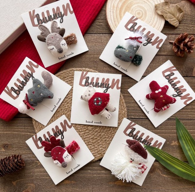 予約 Christmas knit cap