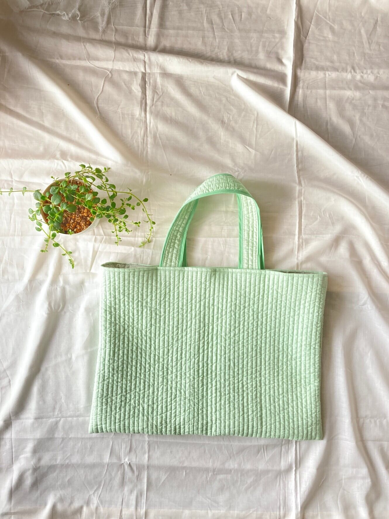 韓国ヌビ&リバティリボン トートバッグ サブバッグ