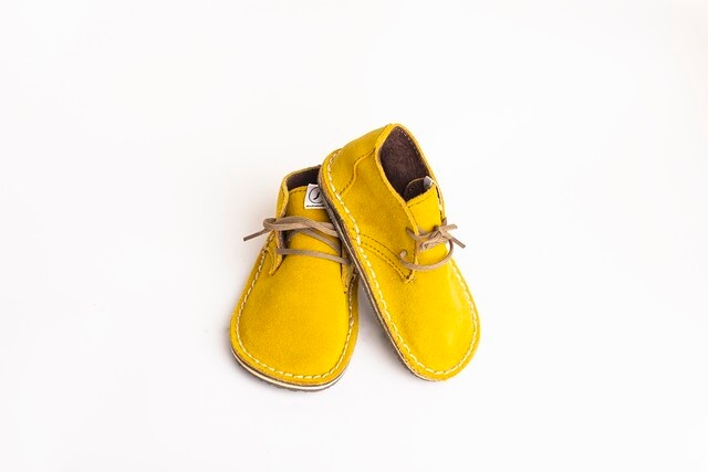 suede shoes (yellow) スエードベビーシューズ　イエロー