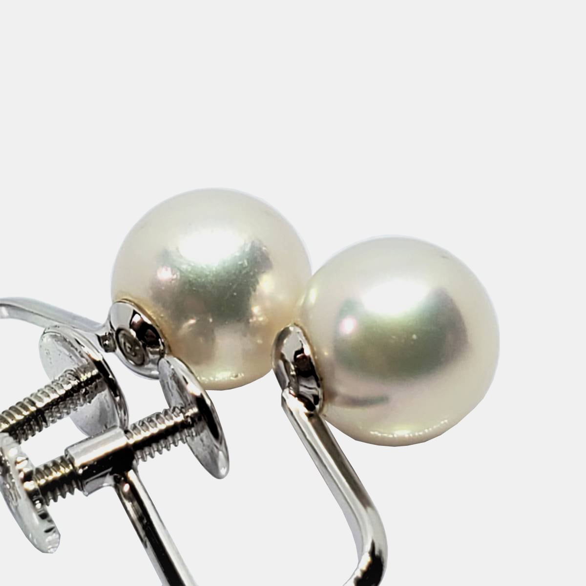 K14WG Pearl Earring/K14 ホワイトゴールド パール イヤリング | ELLE