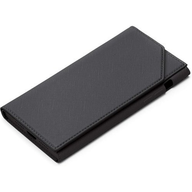 Premium Style iPhone 12 mini用 バックフリップケース ブラック PG-20FPU01BK 586