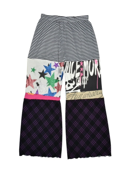 NETSU −     Patchwork Stripe Pants