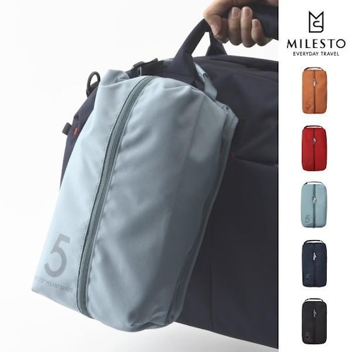 【WEB限定】【SALE】MILESTO ミレスト UTILITY MLS534 シューズバッグ 5L ネイビー